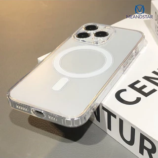 เคสแม่เหล็ก ใสกันกระแทก สำหรับ IPHONE 17 16 15 14 Pro Max เคสไอโฟน 13 12 11 Plus case TPU Wireless charger Case ใส