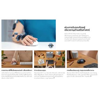 Logitech แทร็กบอลล์ไร้สาย ERGO M575S เคลื่อนไหวน้อยลงสบายมากขึ้น เมื่อไม่ต้องขยับแขนไปมาในการเลื่อนเคอร์เซอร์-ของแท้ 1ปี
