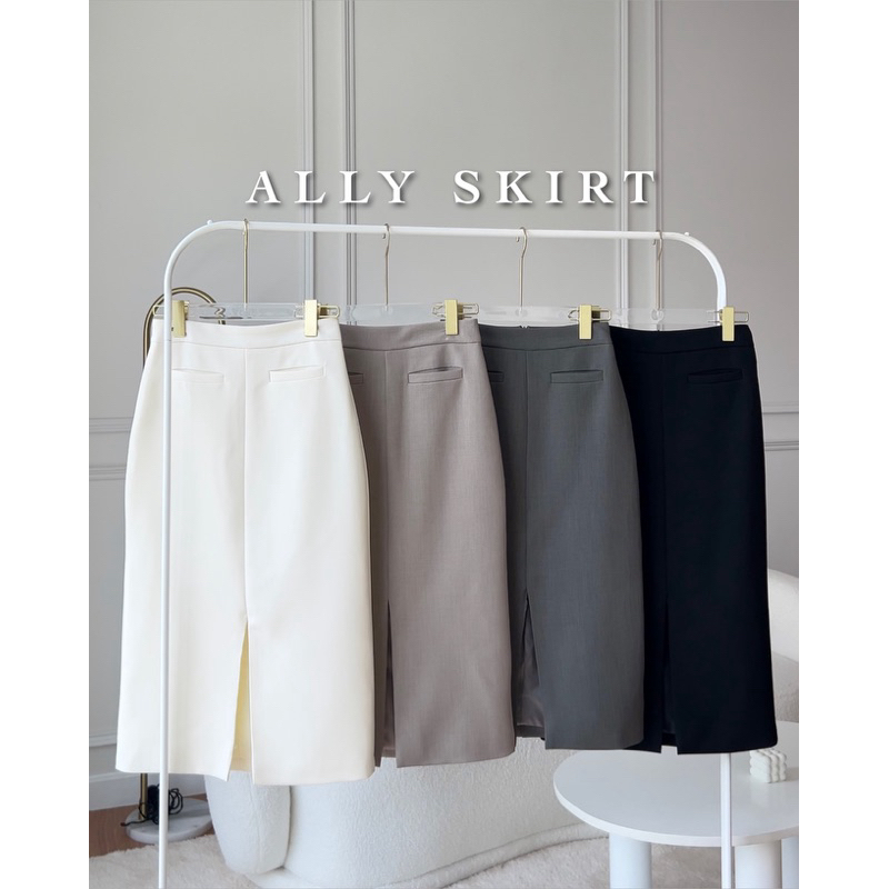 ซื้อ imily.style : Ally Skirt (กระโปรง) 📌พรีเฉพาะ ivory(SIZE M), black(SIZE XL)เท่านั้น นอกนั้นพร้อมส่งนะคะ