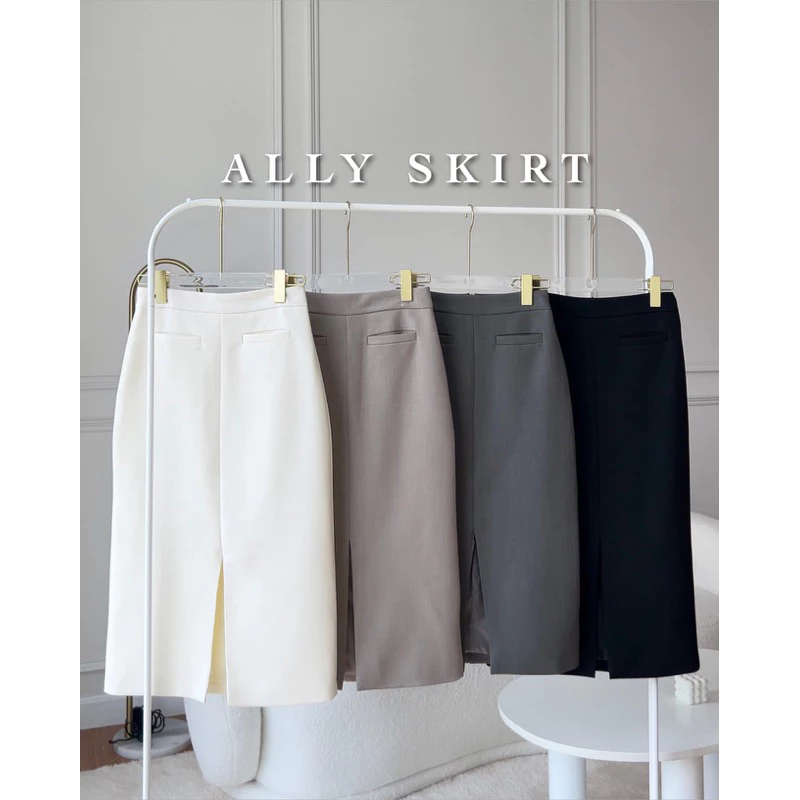 imily.style : Ally Skirt (กระโปรงผ่าหน้า)