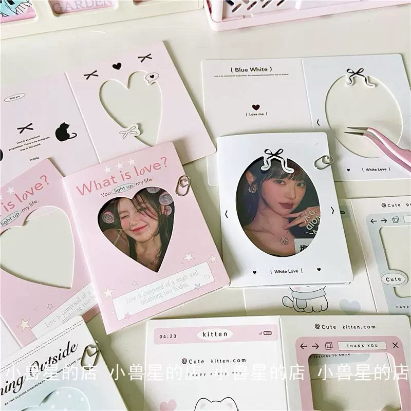 🇹🇭พร้อมส่ง✅การ์ดพับครึ่งขนาดminiแบบกลวงคละลาย12ชิ้น