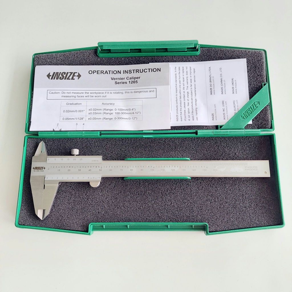 เวอร์เนียร์ 6" 8" 12" ความละเอียด 0.02mm INSIZE 1205-1502S 1205-2002S 1205-3002S Vernier Caliper คาล