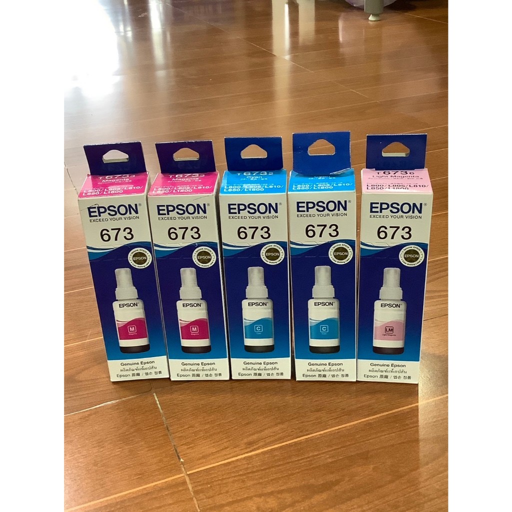 หมึกแท้ EPSON 673 ของแท้ 100% โล๊ะล้างสต็อก
