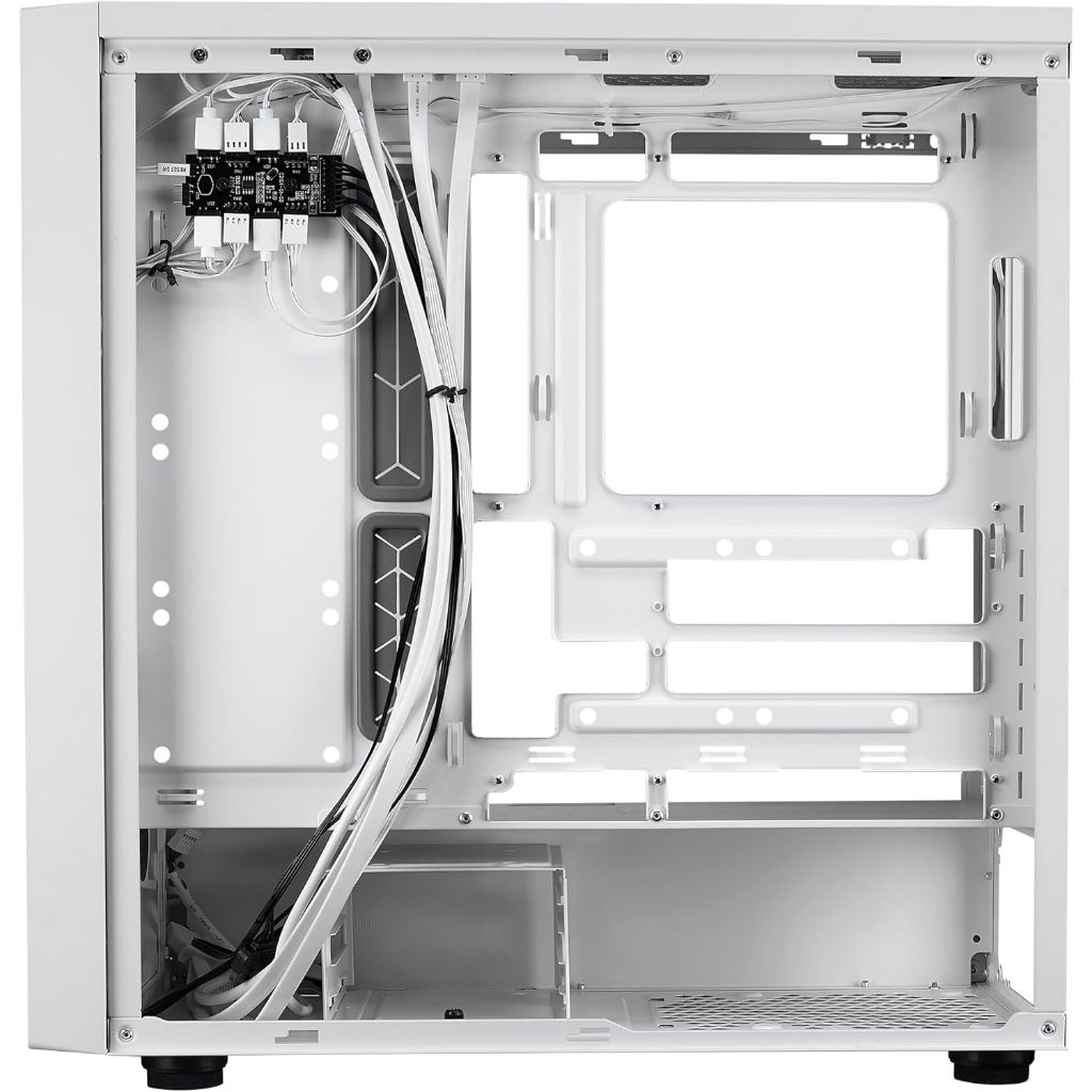 CASE (มีพัดลม ARGB 4 ตัว) COOLER MASTER MASTERBOX 600 (BLACK) (E-ATX) -2 ปี