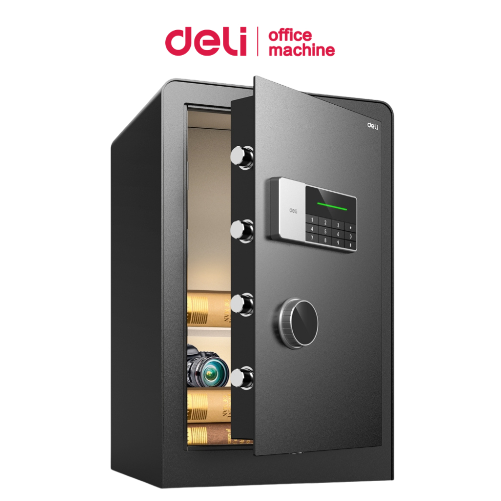Deli ตู้เชฟนิรภัย ตู้เซฟนิรภัย เซฟอิเล็คทรอนิกส์ กันไฟ กันสนิม ระบบล็อค 2 ชั้น แข็งแรง ทนทาน รับประกัน 1 ปี Safe Box