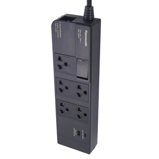 Panasonic รางปลั๊กไฟ 3/5/6 ช่อง 1-3 สวิตช์ มอก. รองรับไฟ 3500W ปลั๊กพ่วงมาตรฐาน