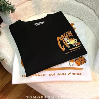 TOMORROW- เสื้อOVERSIZE/Premium ลาย COFFEE