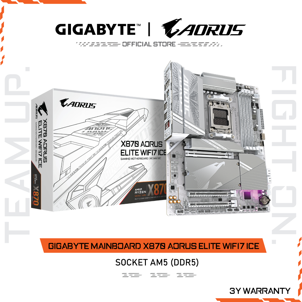 GIGABYTE MAINBOARD X870 AORUS ELITE WIFI7 ICE เมนบอร์ด X870 A ELITE WF7 ICE-1.1