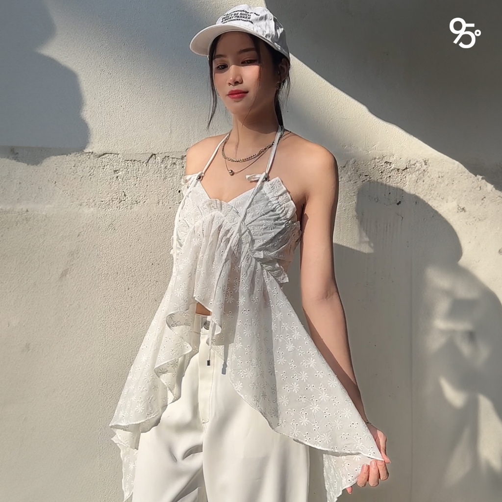 95lady • Sugar B-001 เสื้อระบายผูกหลัง