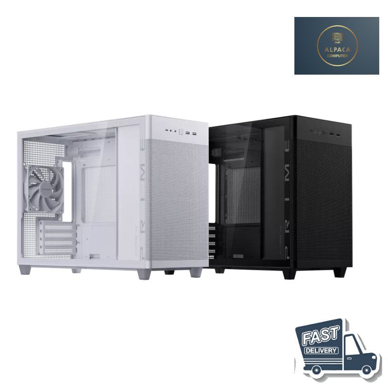 CASE ASUS PRIME AP201 TG (Micro-ATX)  เคสมินิมอลพร้อมส่ง