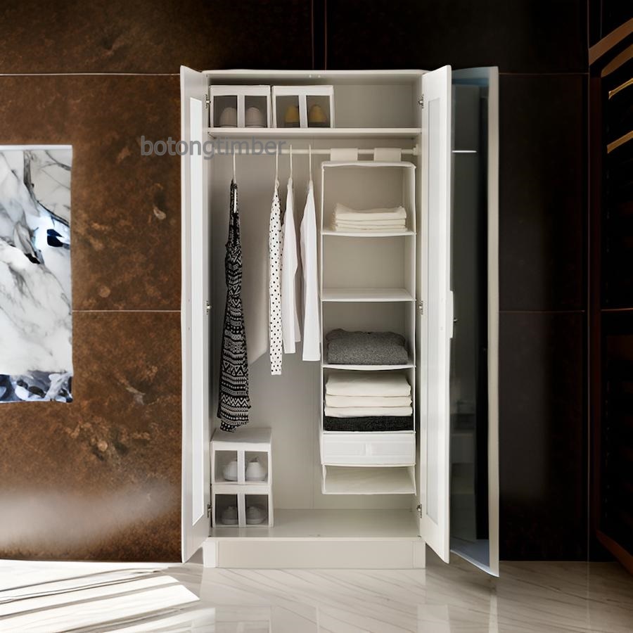 IKEA SKUBB ชั้นแขวนเอนกประสงค์ เพิ่มพื้นที่ใช้สอย 35x45x125 cm สีขาว