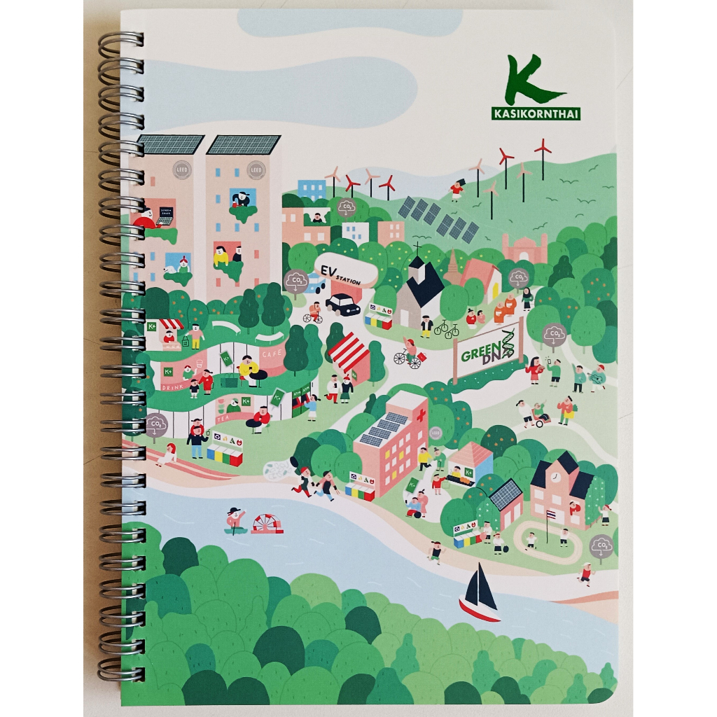 💚💚KBANK Green DNA 💚💚สมุดโน๊ต ธนาคารกสิกรไทย📗ของพรีเมี่ยมธนาคาร📗