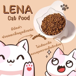 LENAอาหารแมวเลน่ารสปลาแซลมอนแบบกระสอบ20kg.ด้านในมีถุงแบ่ง1kg.สูตรไม่เติมเกลือสำหรับแมวอายุ1ปีขึ้นไป