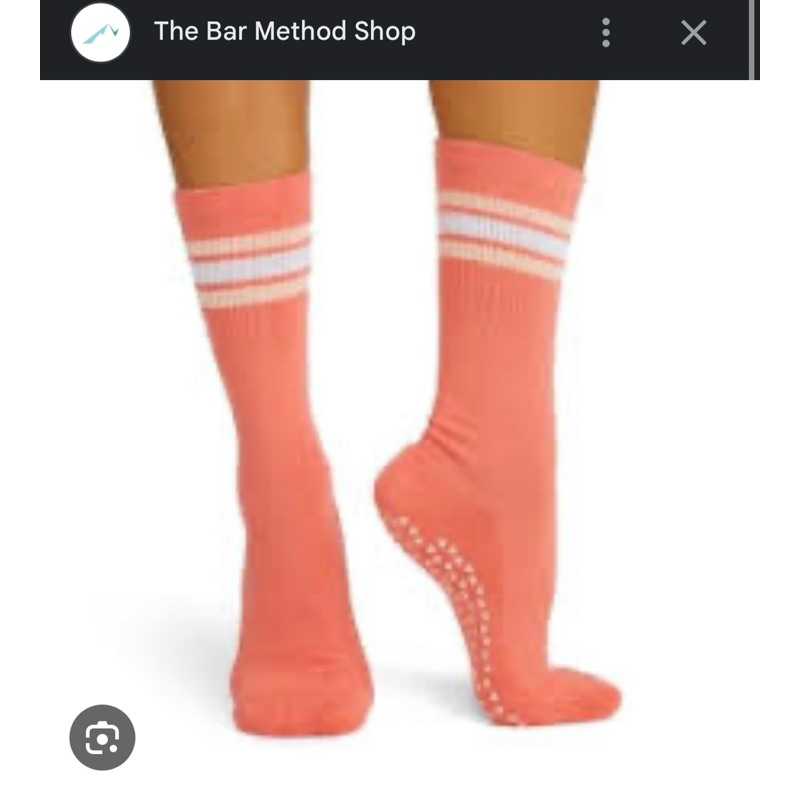 M39-42.5⚠️no tag Bar Method X Tavi Noir crew socks