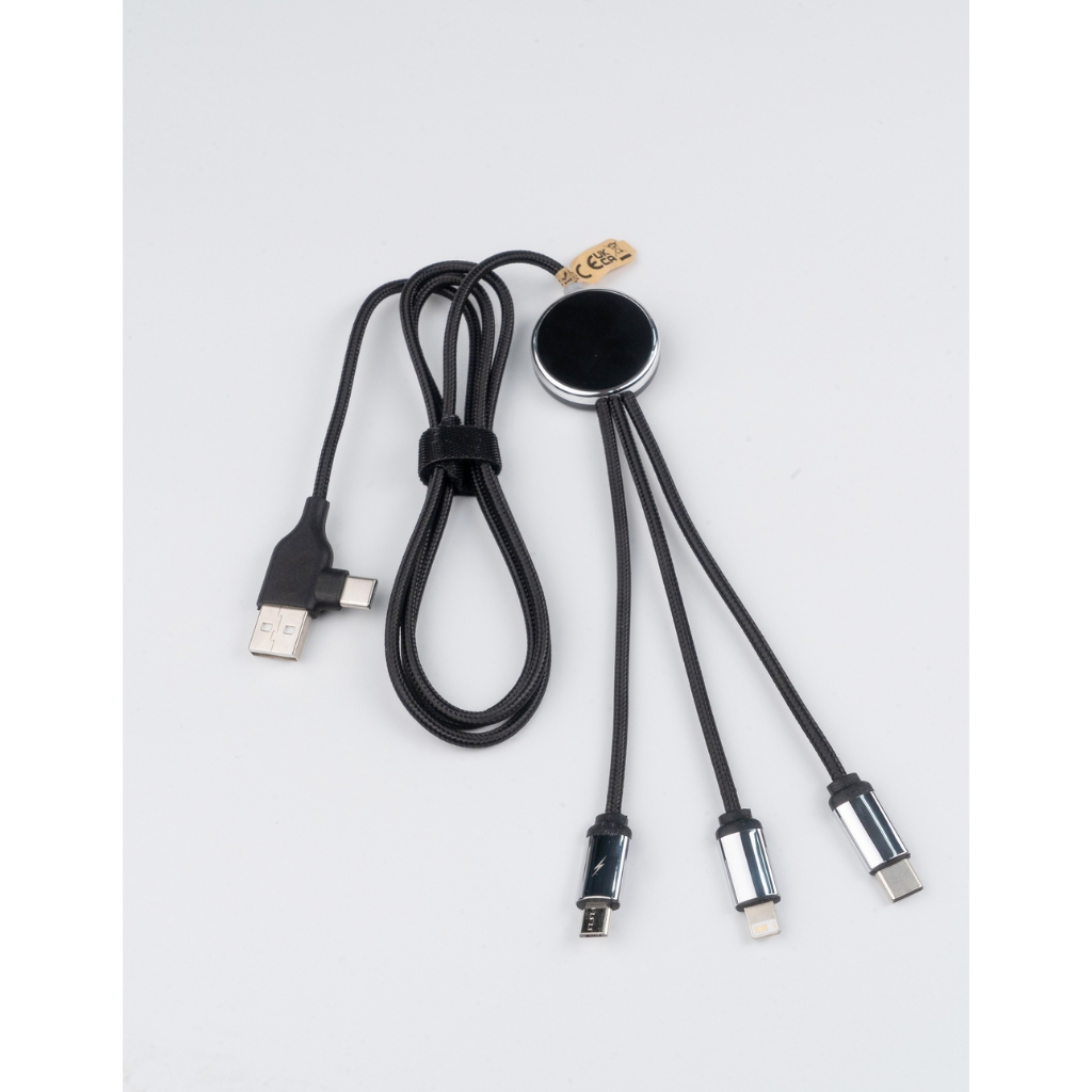 สายชาร์จ 6 In 1  อินพุต USB-A/USB-C / 120cm 6in1 USB-A/USB-C Input