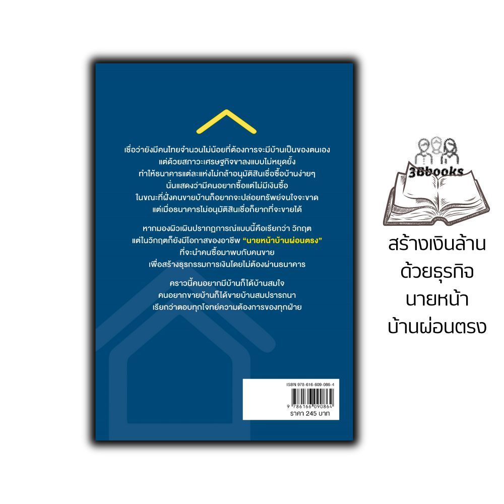 หนังสือ สร้างเงินล้านด้วยธุรกิจนายหน้าบ้านผ่อนตรง : อสังหาริมทรัพย์ การซื้อขายบ้านและที่อยู่อาศัย การเงินการลงทุน ธุรกิจ