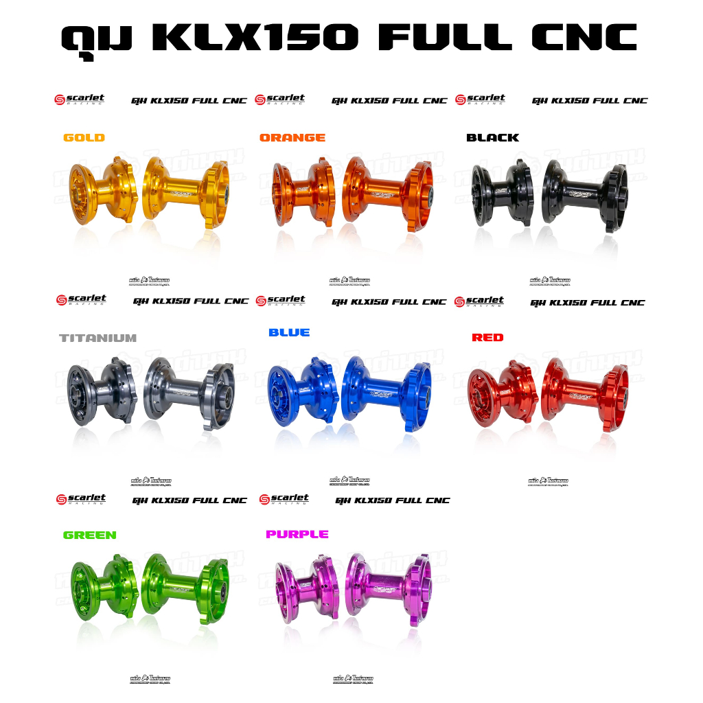ชุดดุมKLX150 Full CNC หน้า-หลัง บูสลูกปืนครบ