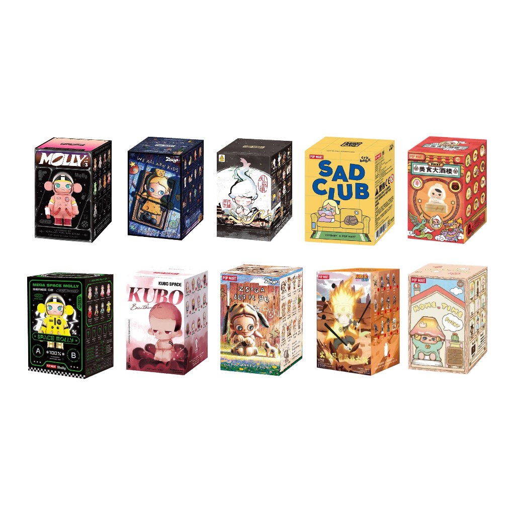 พร้อมส่งจากไทย - Pop MART-Molly-Zsiga-14 ปี-Kubo-Naruto-Pucky-Sad Club-Popland