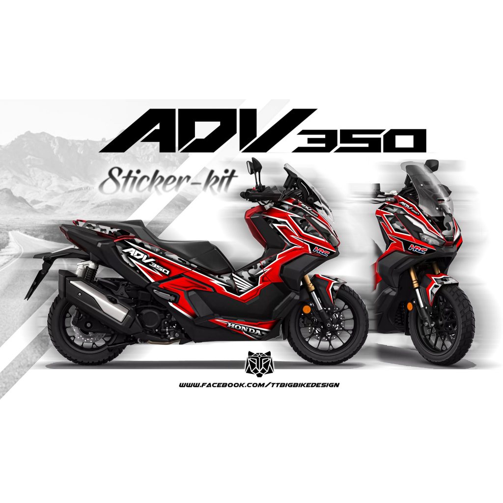 TT Bigbike Design สติ๊กเกอร์แต่งลาย ADV350 TT Camouflag Racing