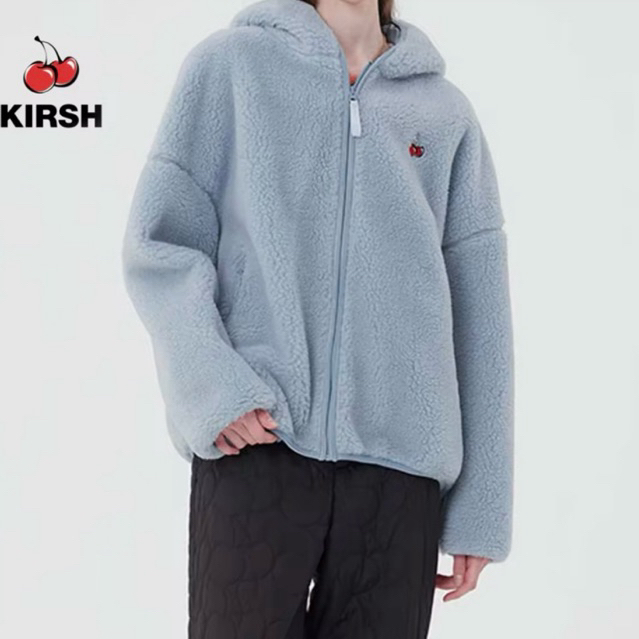 [KIRSH] CHERRY FLEECE HOODIE JUMPER