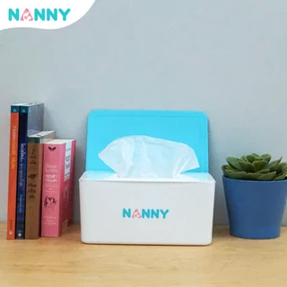 Nanny กล่องใส่กระดาษทิชชู่ กล่องทิชชู่ ทรงผืนผ้า มีฝาปิด หยิบใช้สะดวก