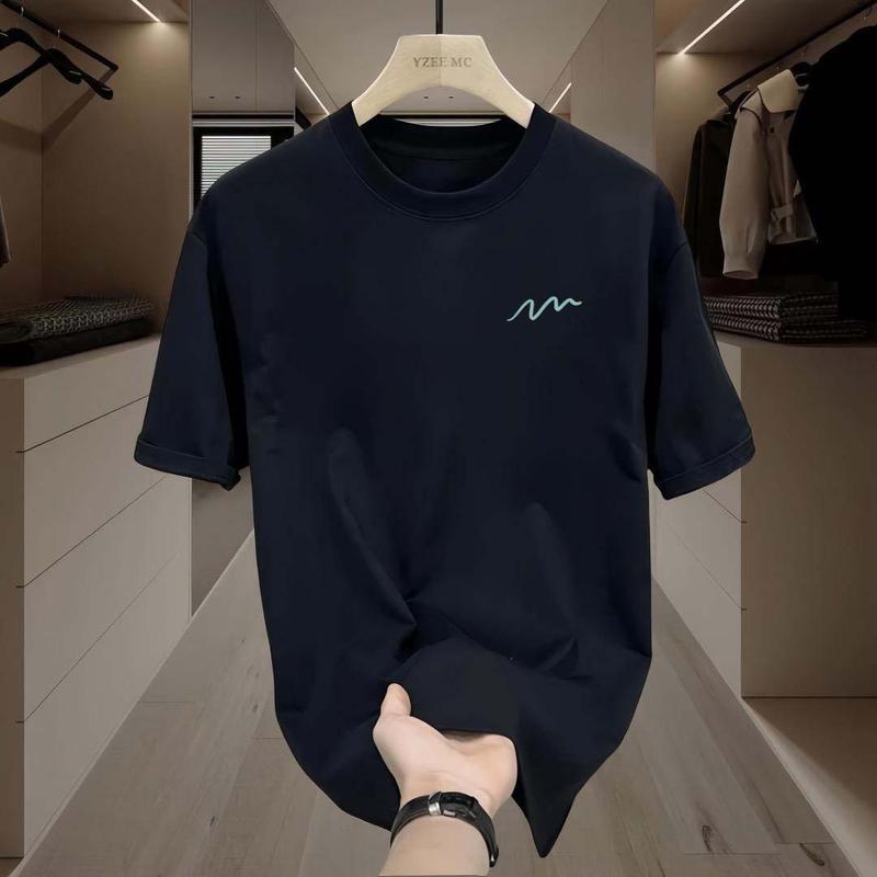 เสื้อยืดคอกลมผ้าฝ้ายสไตล์ใหม่เสื้อยืดผ้าไหมแขนสั้น unisex เสื้อยืด oversize เสื้อยืดชาย