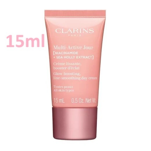 CLARINS Multi-Active Jour Glow Boosting Day Cream 15ml (หลอดสีชมพู859)