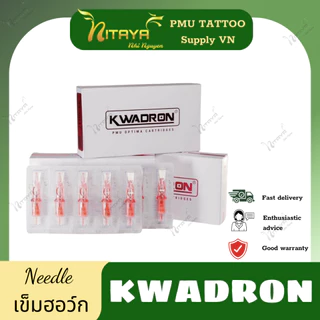 [ของแท้] เข็ม KWADRON – สำหรับงานสักคิ้วปากขอบตาและ PMU มืออาชีพ – คมชัด เบา ไม่สั่น