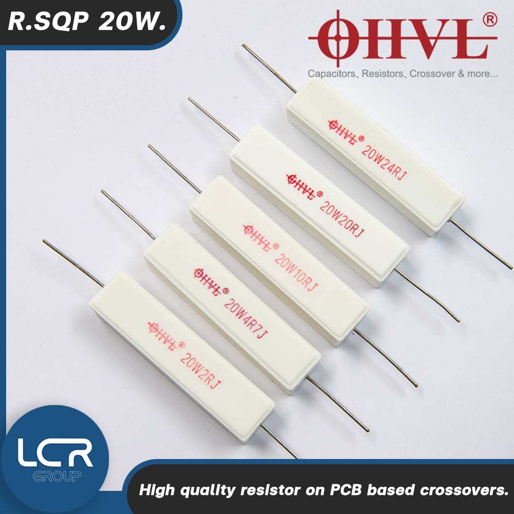 OHVL R.Resistor SQP 2.0-47Ohm 20W. รีซิสเตอร์ ตัวต้านทาน High quality resistor on PCB based crossove