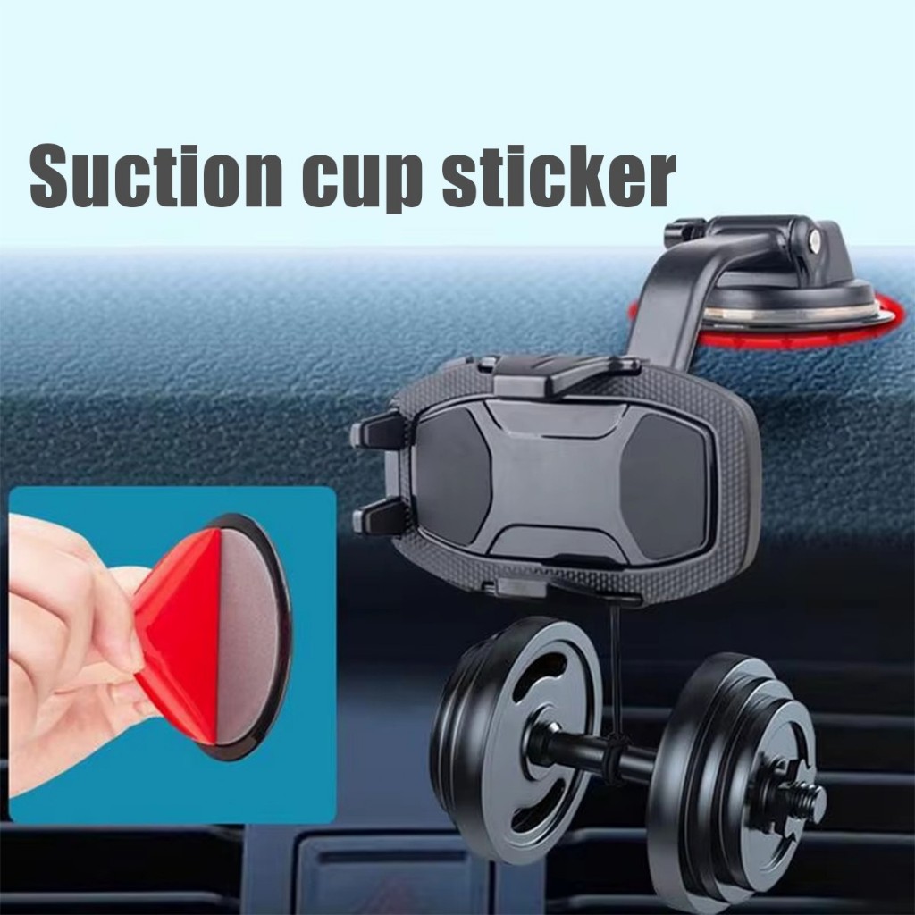 80MM.แผ่นติดแดชบอร์ดรถยนต์ แบบถ้วยดูด สําหรับวางโทรศัพท์