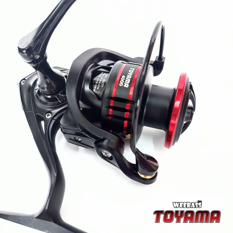 รอกสปินนิ่ง WEEBASS TOYAMA เบรค 4-8kg แขนเกลียว