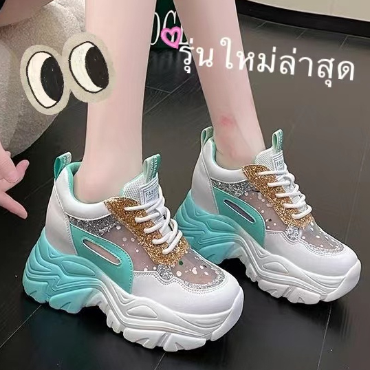 New รองเท้าผ้าใบผู้หญิง รองเท้าแฟชั่น ทรงสวย ดีไซน์น่ารัก เสริมส้นนะ สินค้าตรงปก พร้อมส่ง A740 แนะนำเผื่อไซส์นะ