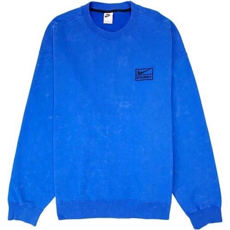 NEW !!! NIKE X STUSSY ACID WASH CREW SWEATER