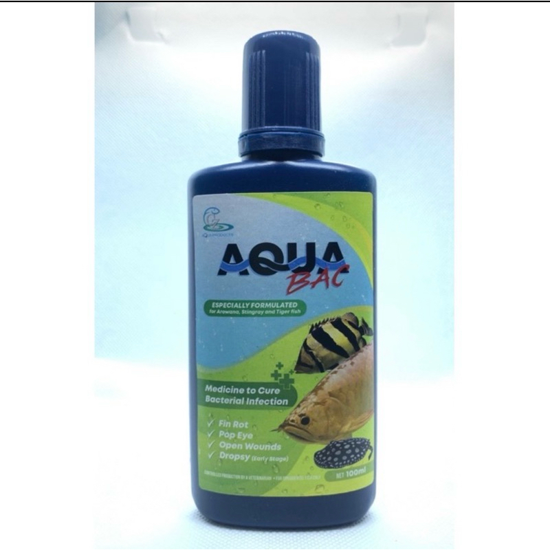 Aqua bac สารละลายสําหรับปลา Arowana - ปลาเสือ - ปลากระเบน