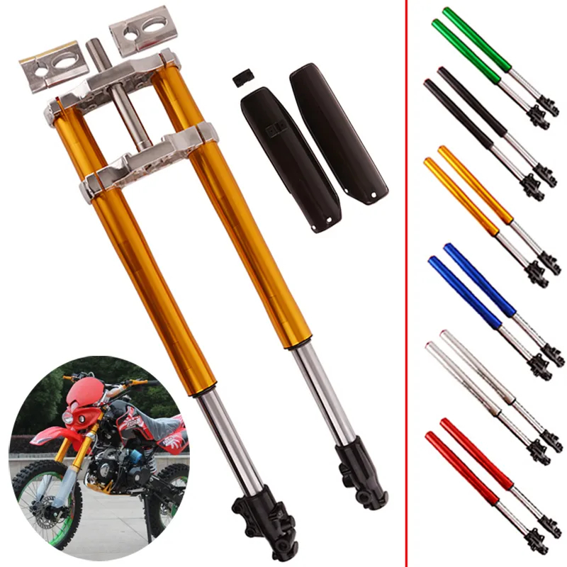 โช็คอัพ โช็คหน้า ดัดแปลงรถจักรยานยานต์ Motorcyle Shocks อุปกรณ์เสริมการเเข่งขันสูง 71cm. 73cm. 80cm. มีสีเเดง/สีทอง เเข็
