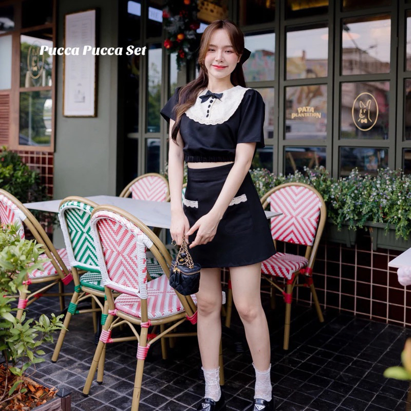On.December25 เซต Pucca Pucca top&skirt ไซต์ s ใส่ครั้งเดียว