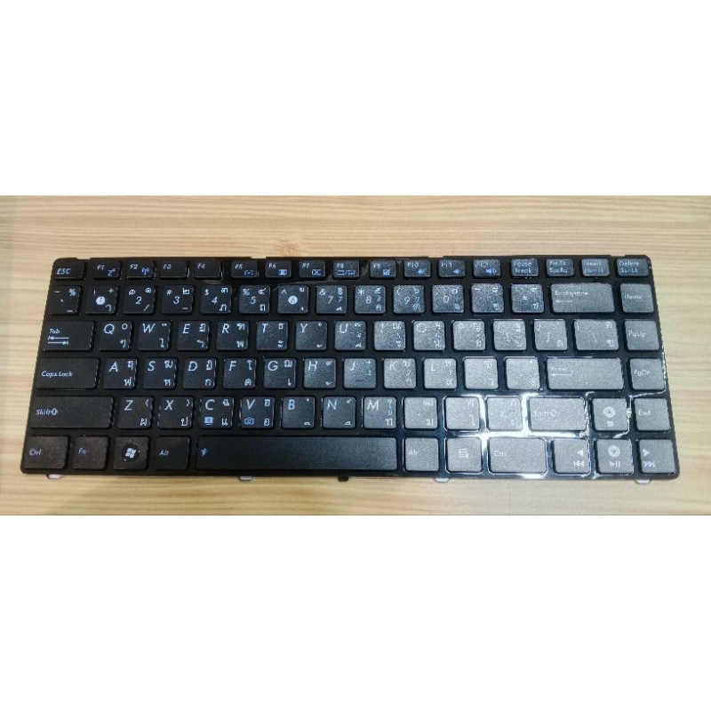 KEYBOARD คีย์บอร์ด Asus A42F A42J A42S A43S K42J K43S K43E UL30 U30 A43e (TH-US สีดำ)