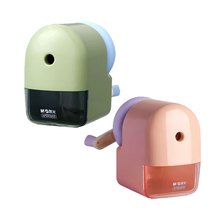 M&G เครื่องเหลาดินสอ ปรับได้ 5 ระดับ + สติ๊กเกอร์ 1 แผ่น สำหรับตกแต่ง (APS906R9)