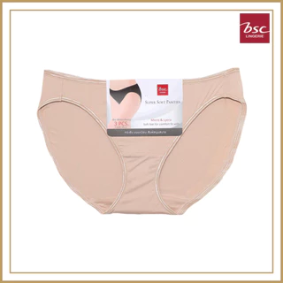 BSC Lingerie Panty กางเกงในเบสิค ทรงบิกินี่ แพค 3 ชิ้น รุ่น BU3624