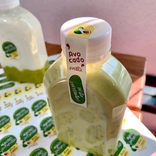 สติกเกอร์นมอะโวคาโด Avocado ฉลากสินค้า มนูนมสด Strawberry สติกเกอร์กันน้ำ [B7]