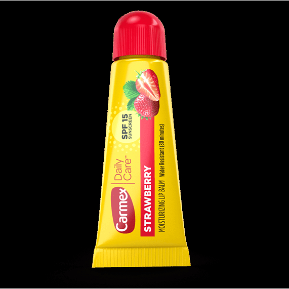Carmex Moisturising Lip Balm 10g #Strawberry ลิปบาล์มบำรุงริมฝีปาก ช่วยบำรุงให้ริมฝีปากเนียนนุ่มชุ่มชื่นยาวนาน
