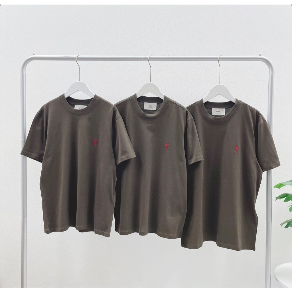 Ami Paris T-Shirt (Brown) New Collection
