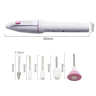 5 In 1 เครื่องขัดเล็บไฟฟ้า แถมฟรี 5 หัว มืออาชีพ ตะไบเล็บไฟฟ้า ชุดทําเล็บมือ เครื่องกรอเล็บ อุกปกรณ์ทำเล็บ