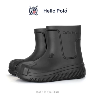 Hello Polo HP8029 รองเท้าบูทหุ้มข้อ EVA กันน้ำ แฟชั่น Size 36-41 รองเท้าบูทกันฝน รองเท้าบูทบูทกันน้ำ
