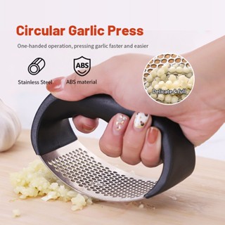 ที่บดกระเทียม เครื่องบดสแตนเลส ที่กดกระเทียม เครื่องมือบดกระ…