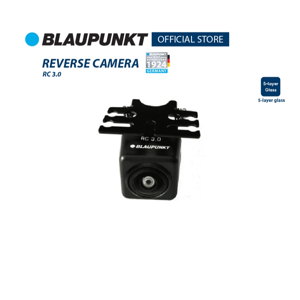 BLAUPUNKT กล้องมองหลังติดรถยนต์ RC3.0 กันน้ำได้ มุมกว้างแนวนอน 170° Ultra Wide 5 เลนส์