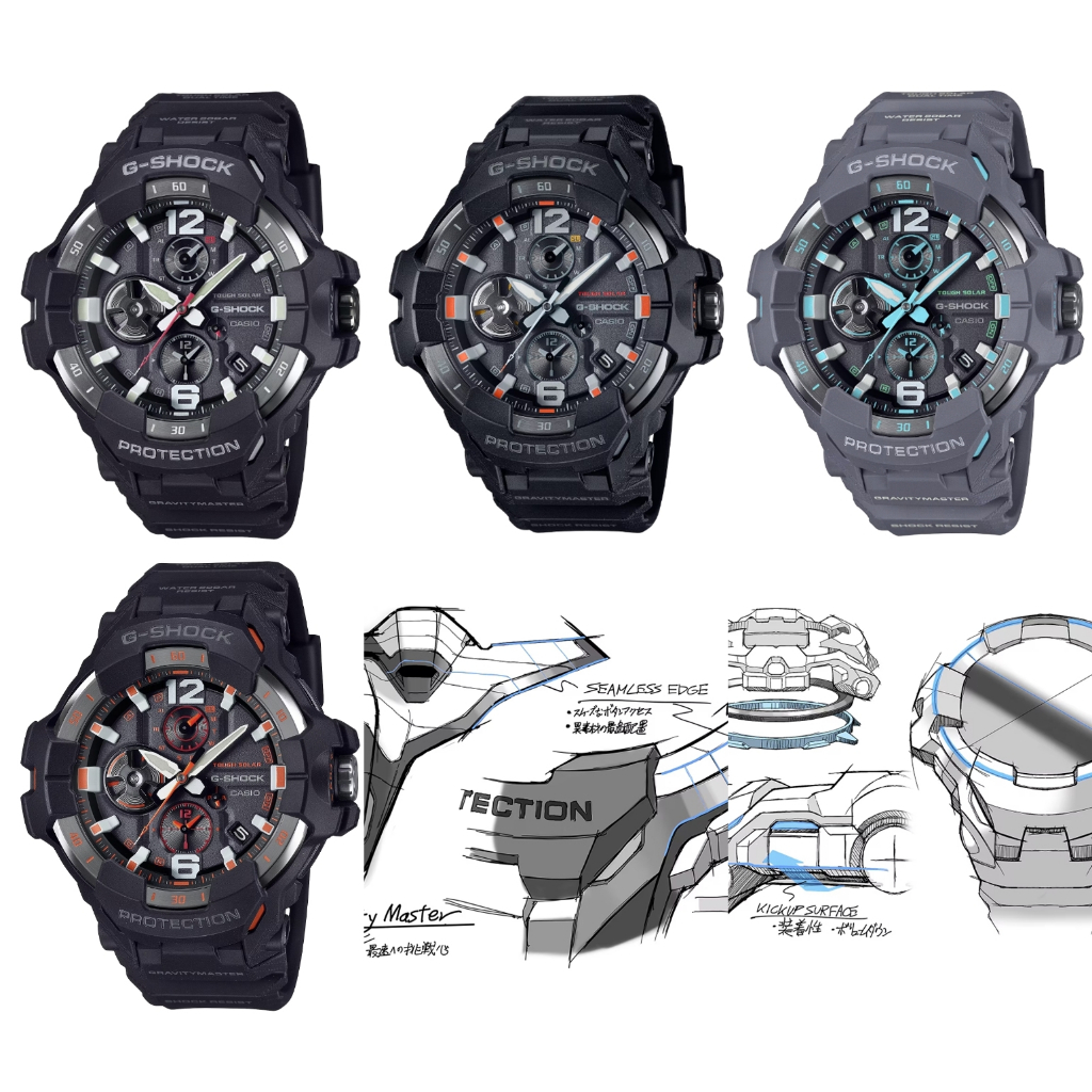 ์New 2024 G-Shock นักบิน รุ่น Gravitymaster GR-B300 GR-B300-1A แท้ มีประกันศูนย์ CMG 1 ปี