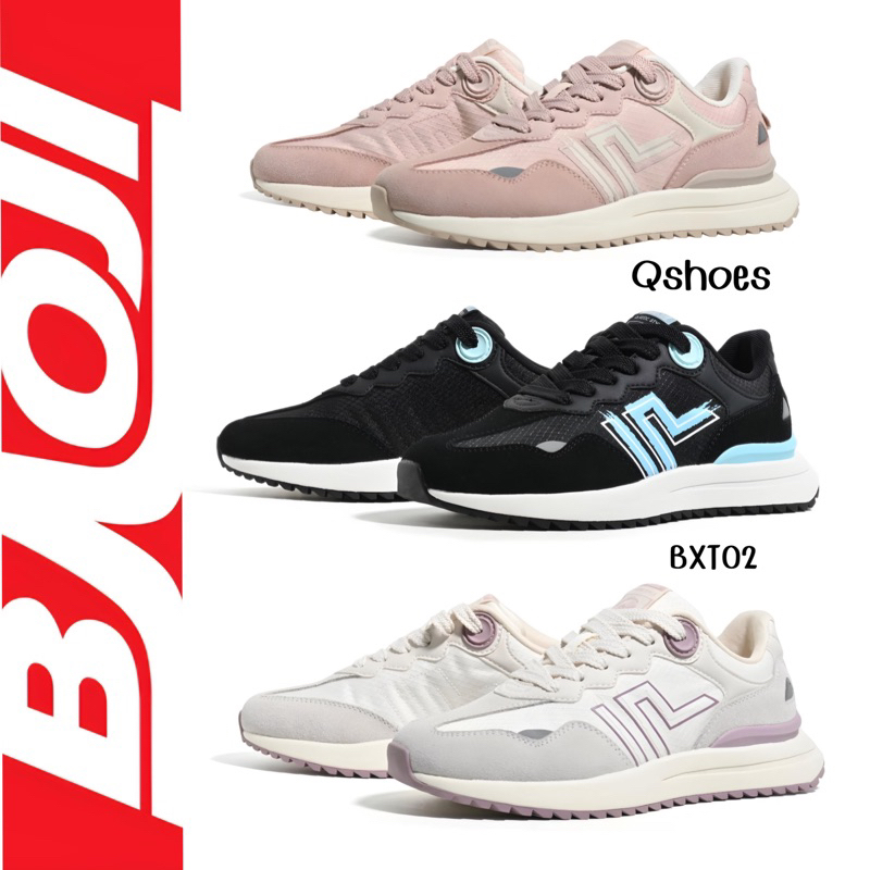 รองเท้าผ้าใบ Sneakers Velvet Leather BXT02 Baoji บาโอจิ Design PopCulther ไซส์หญิง 37-41