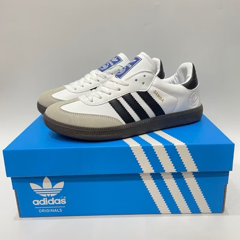 samba+กล่อง รองเท้าผ้าใบอดิดาส แซมบ้า samba รุ่นฮิตพื้นนุ่ม เบาใส่สบาย มีไซร์ 37-45