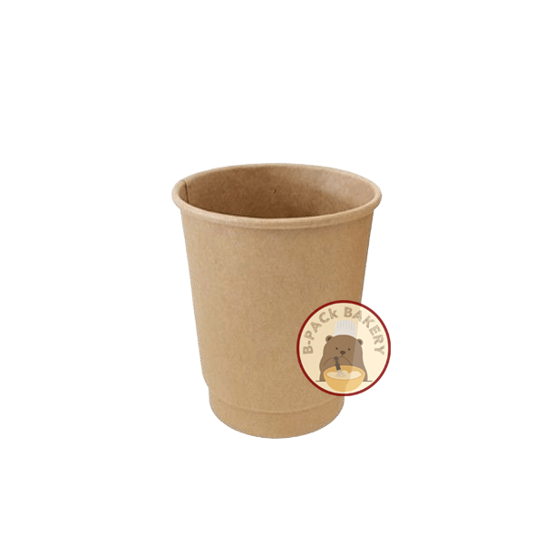 (ส่งด่วน) แก้วร้อน 8oz ดับเบิ้ลวอลล์ Paper cup 8oz Double Wall / ฝาแก้ว 8oz Paper cup Lid 8oz